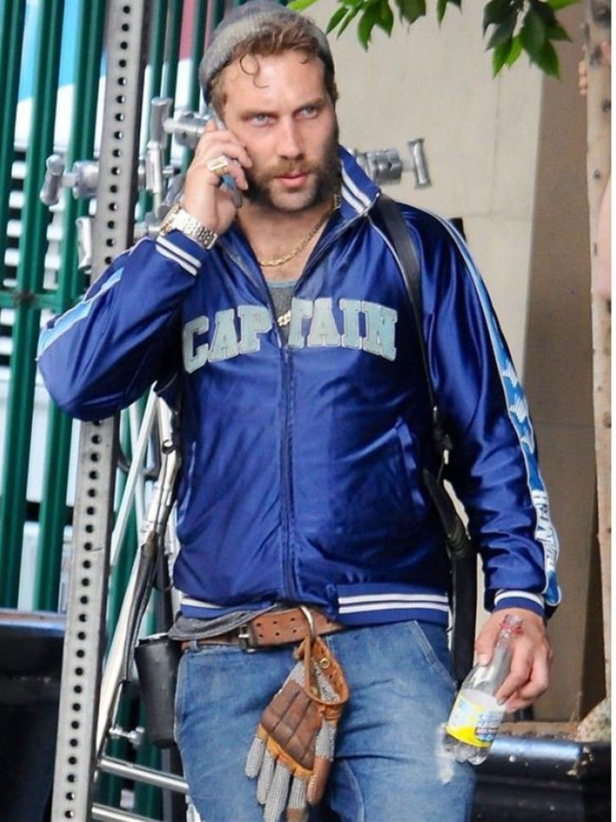 Captain Boomerang Bomber Nylon Blue Jacket - Stars Jackets