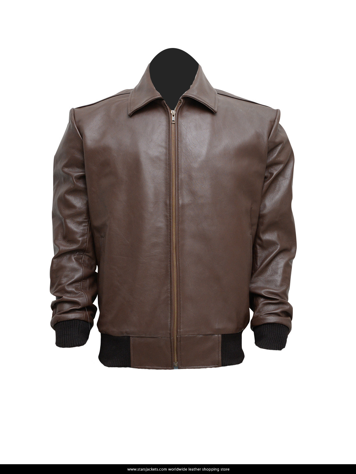 Henry Winkler Happy Days Fonzie Brown Leather Jacket Stars Jackets Happy Days Fonzie Leather Jacket