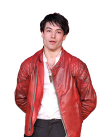 Justice League Ezra Miller Primer Red Jacket
