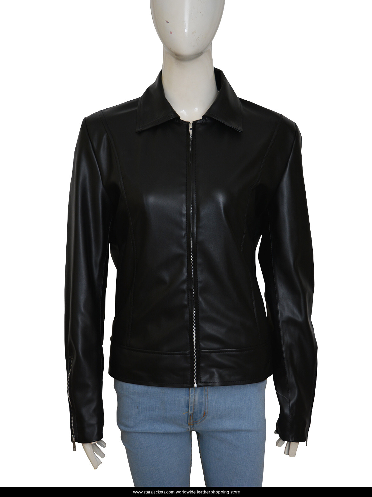 Lauren German Black Leather Jacket