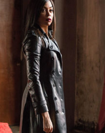 Taraji P. Henson Leather Coat BY Proud Mary Movie