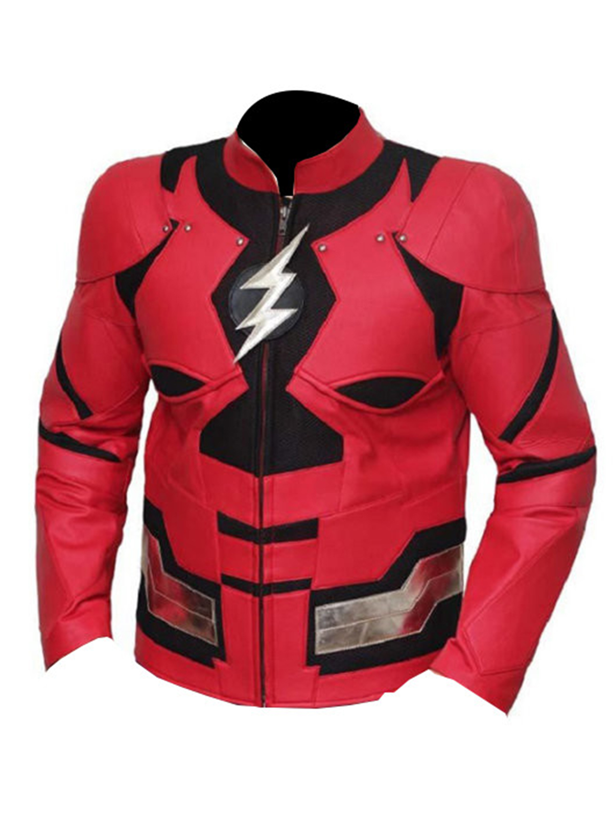 The Flash Justice League Ezra Miller Red Leather Jacket