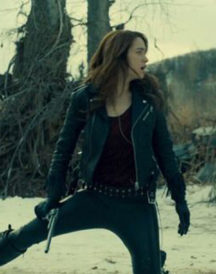 Wynonna Earp Melanie Scrofano Black Jacket