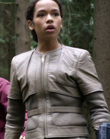 Lost in Space Taylor Russell Grey Jacket
