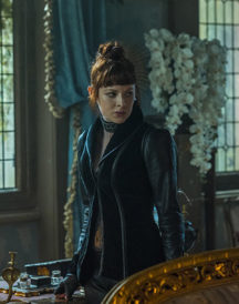 The Widow Emily Beecham Jacket Into The Badlands