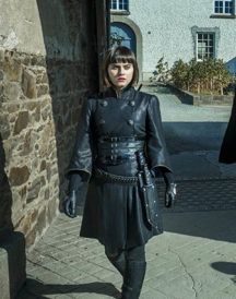 Tilda Ally Ioannides Black Coat in Into The Badlands