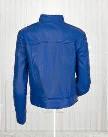 Agusta Women's Fashion Leather Blue Jackets