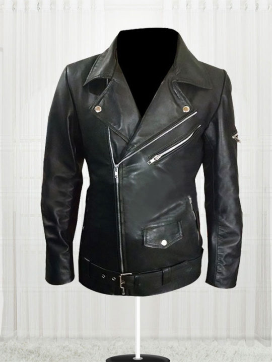 Women American Flag Biker Leather Jacket Stars Jackets America Flag Women Black Motorcycle Leather Jacket