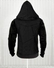 Assassins Creed Movie Callum Lynch Black Leather Hoodie