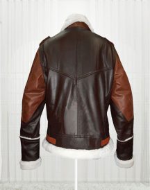 B-3 Bomber Cow Hide Leather Brown Jacket