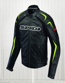 Green Detailed Sports Biker Jacket