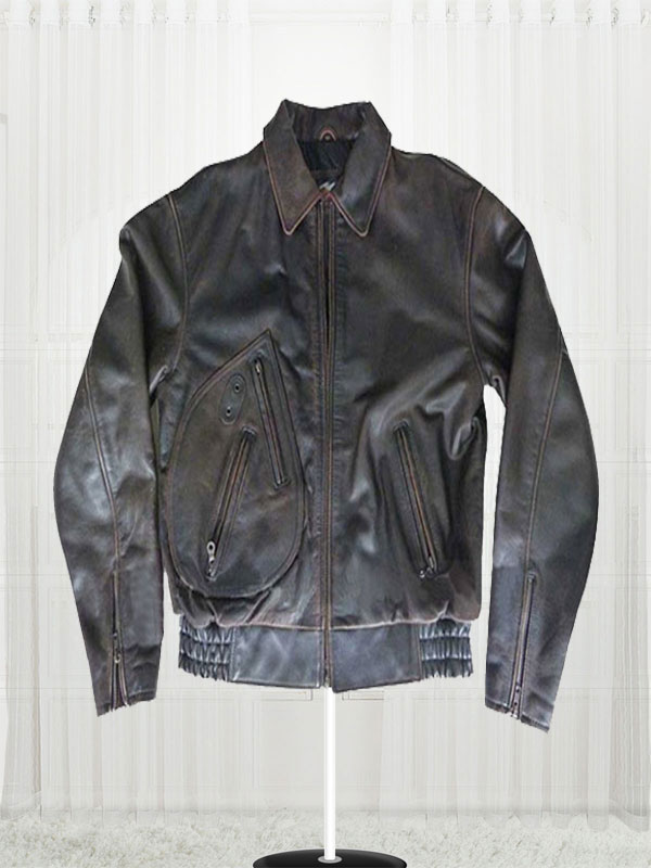 Distressed Harley Davidson Leather Jacket