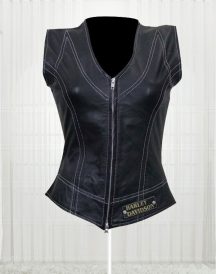 Harley Davidson Women's Great Fashion Design Leather Vest