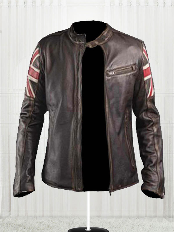 Union Jack Biker Jacket Uk Flag Stars Jackets