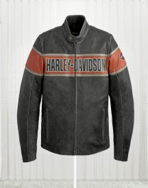 Mens Victory Harley Davidson Lane Leather Jacket