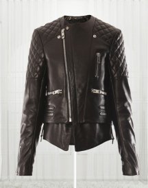 Miranda Kerr Quilted Leather Jacket