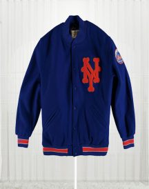 Mitchell & Ness New York Mets Royal Varsity Jacket