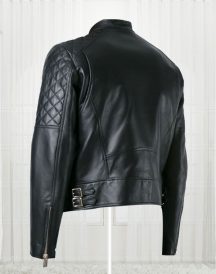Quilt Sleeved Stylish Black Leather Jackets Quilt Sleeved Stylish Black Leather Jackets