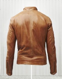 Slim Fit Bikers Men’s Tan Brown Leather Jackets Slim Fit Bikers Men's Tan Brown Leather Jackets
