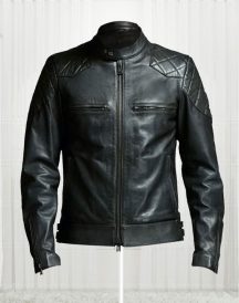 Spotless David Beckham Men's Black Leather Jacket