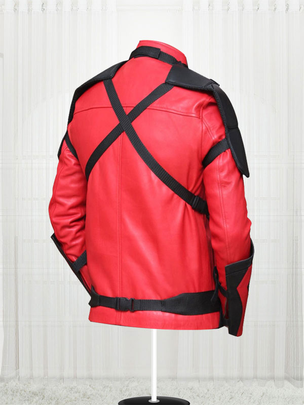 Will Smith Red And Black Leather Jacket