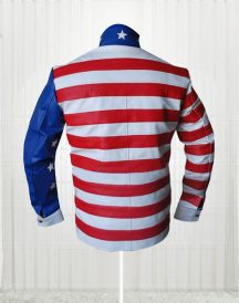 Vanilla Ice American Flag Design Jacket