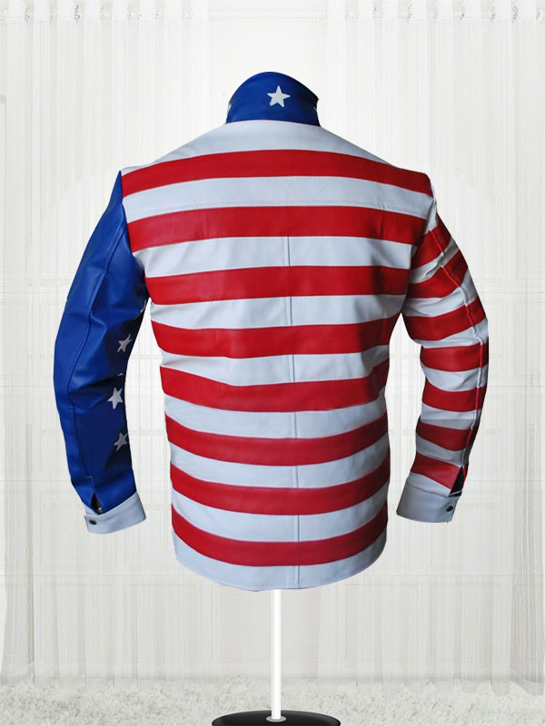 Vanilla Ice American Flag Leather Jacket