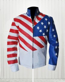 Vanilla Ice American Flag Leather Jackets