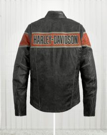 Victory Harley Davidson Lane black Leather Jacket