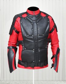 Will Smith Red And Black Leather Jacket