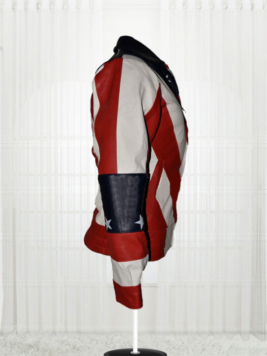 American Flag Jacket Usa Stars Jackets Womens American Flag Leather Biker Jackets