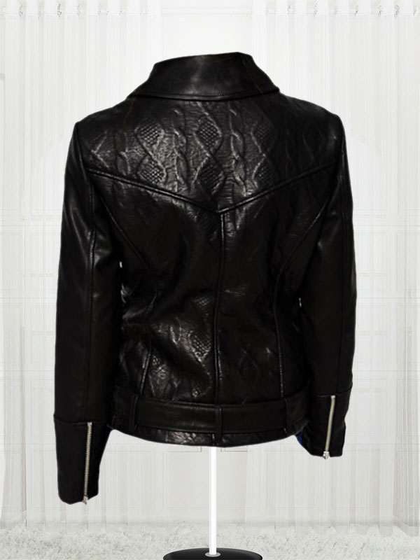 Women's Slim Fit Biker Black Stylish Jacket