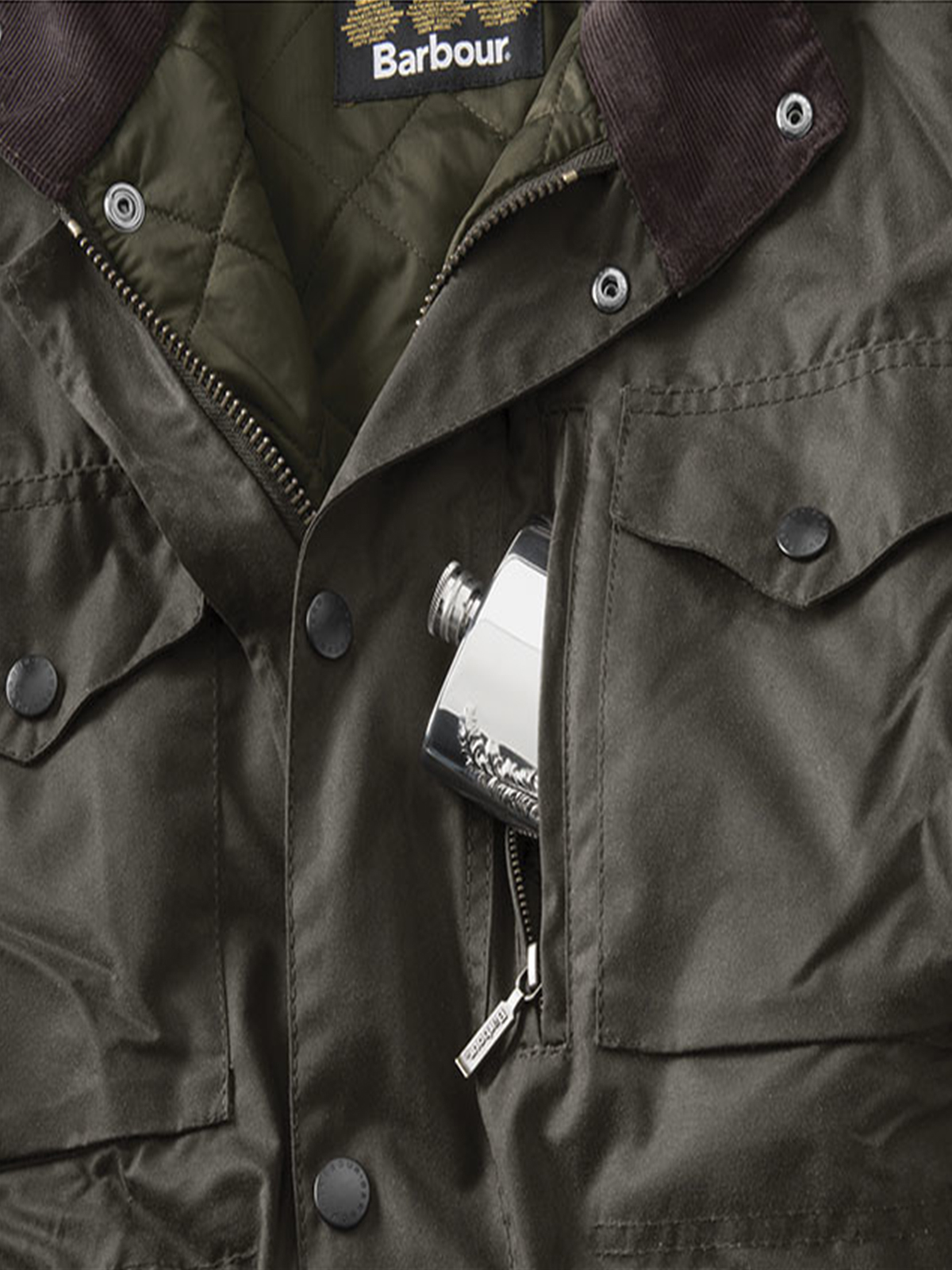 barbour military style jacket