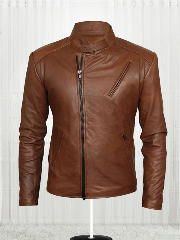 Iron Man Tony Stark Black Leather Jacket