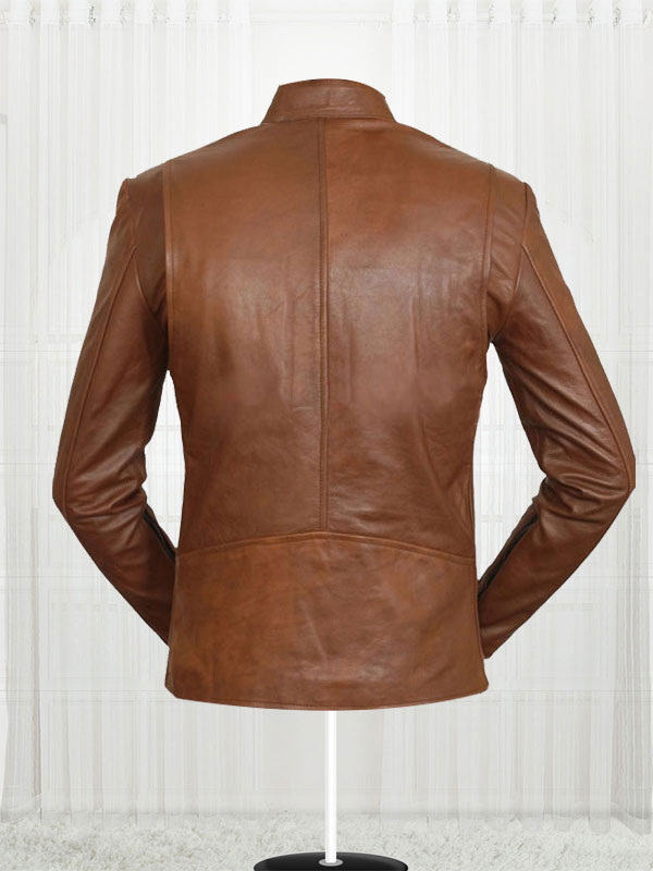 Iron Man Tony Stark Black Leather Jacket