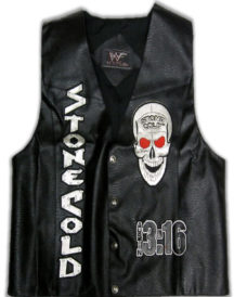 WWE Stone Cold Steve Austin 316 Smoking Skull Vest