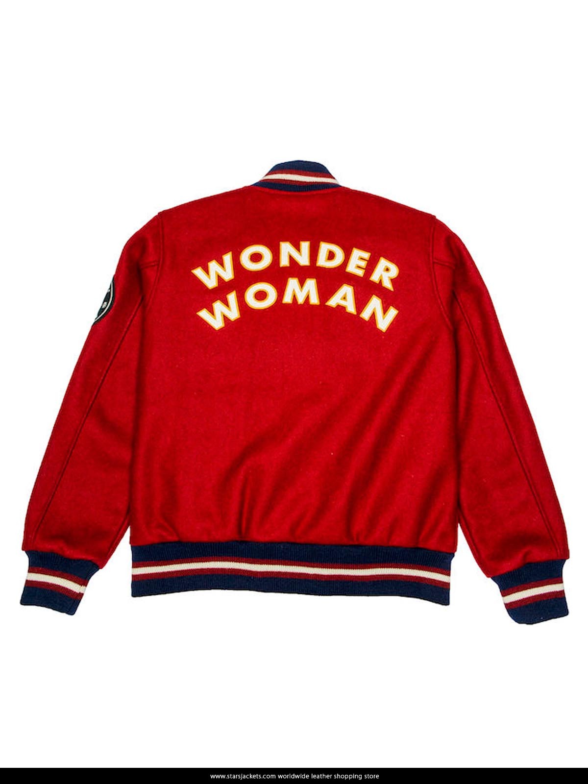 Justice league Wonder Women Varsity Style letterman Jacket