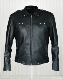 Aaron Paul A Long Way Down Black Leather Jacket