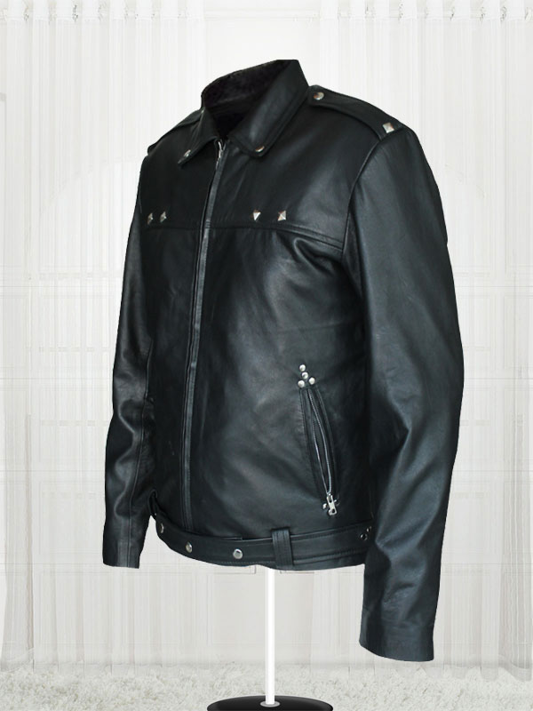 Aaron Paul A Long Way Down Black Leather Jacket