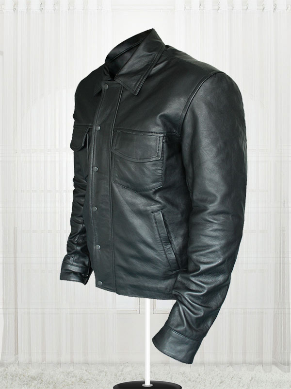 American Singer Adam Lambert Black Leather Jacket