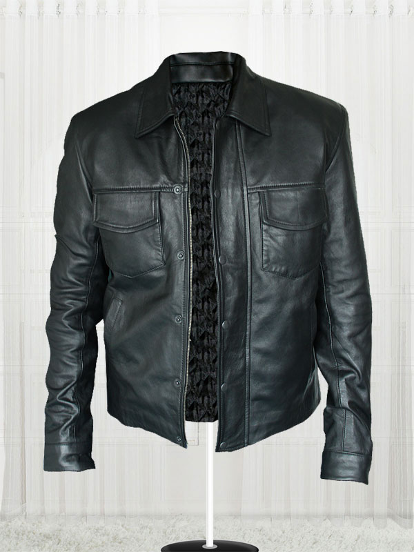American Singer Adam Lambert Black Leather Jacket