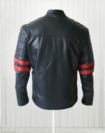 Brad Pitt Black and Red Leather Fight Club Jackets Brad Pitt Black and Red Leather Fight Club Jackets