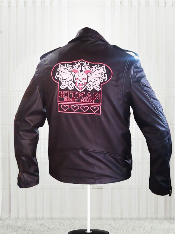 Bret The Hitman Hart WWE Faux Leather Jacket