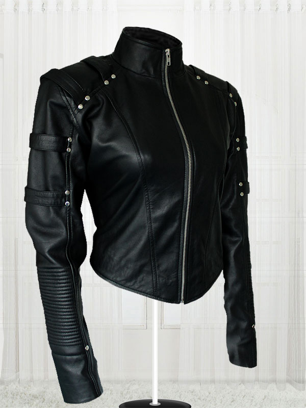 Caity Marie Lotz Arrow Season 2 Black Jacket