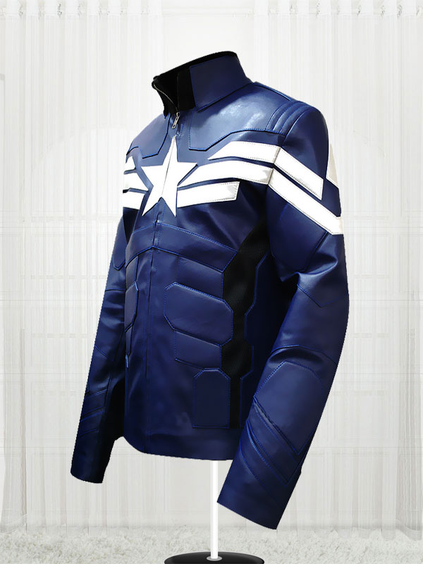 Captain America Winter Soldier Blue Jacket