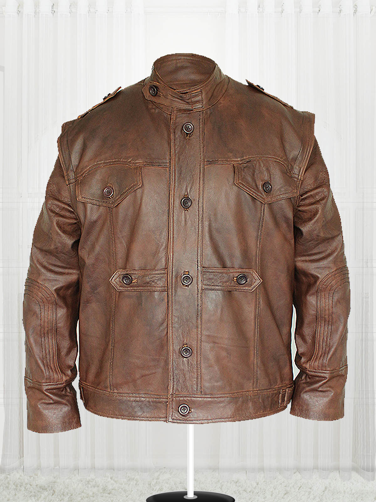 Defiance Grant Bowler Remarkable Leather Men's Trench Coat