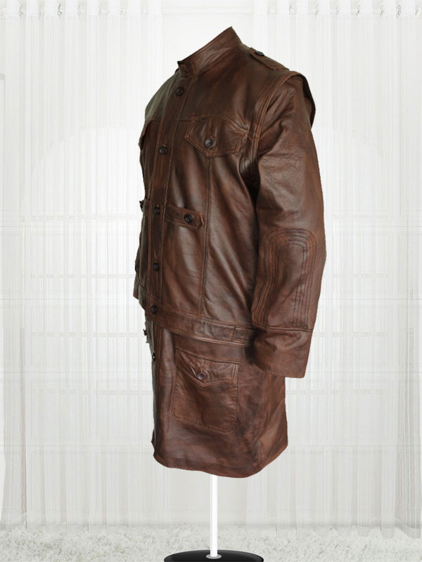 Defiance Grant Bowler Remarkable Leather Men's Trench Coat