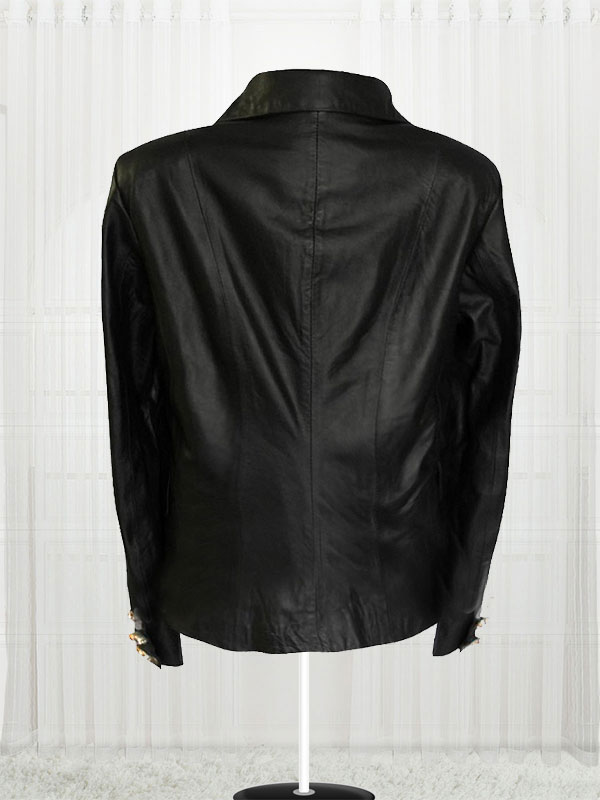 Fabulous Paris Kim Kardashian Leather Black Jacket