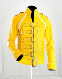 Freddie Mercury Yellow Leather Jacket
