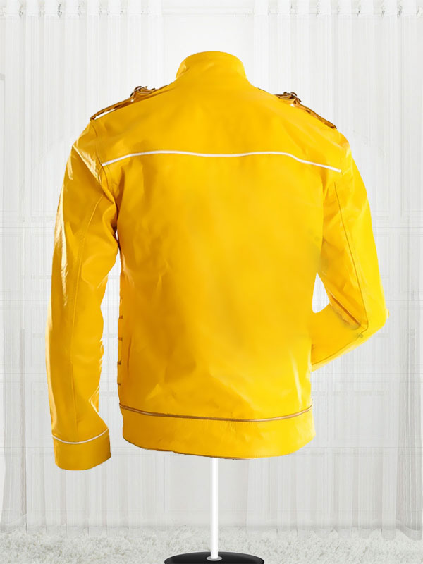 Freddie Mercury Yellow Leather Jacket